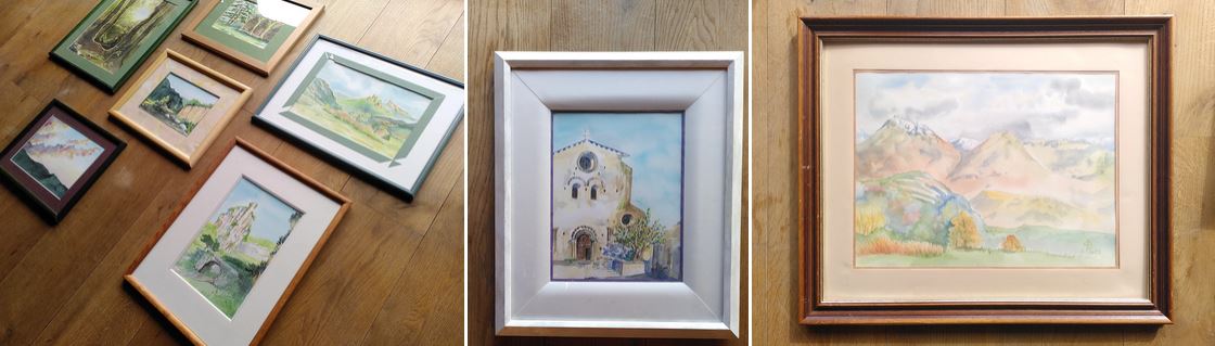 photo des tableaux encadrés