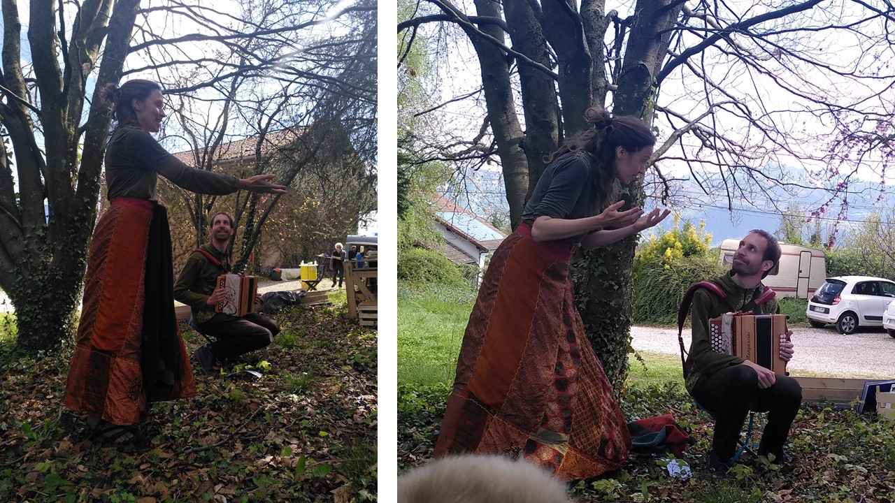 conteuse et musicien ensemble