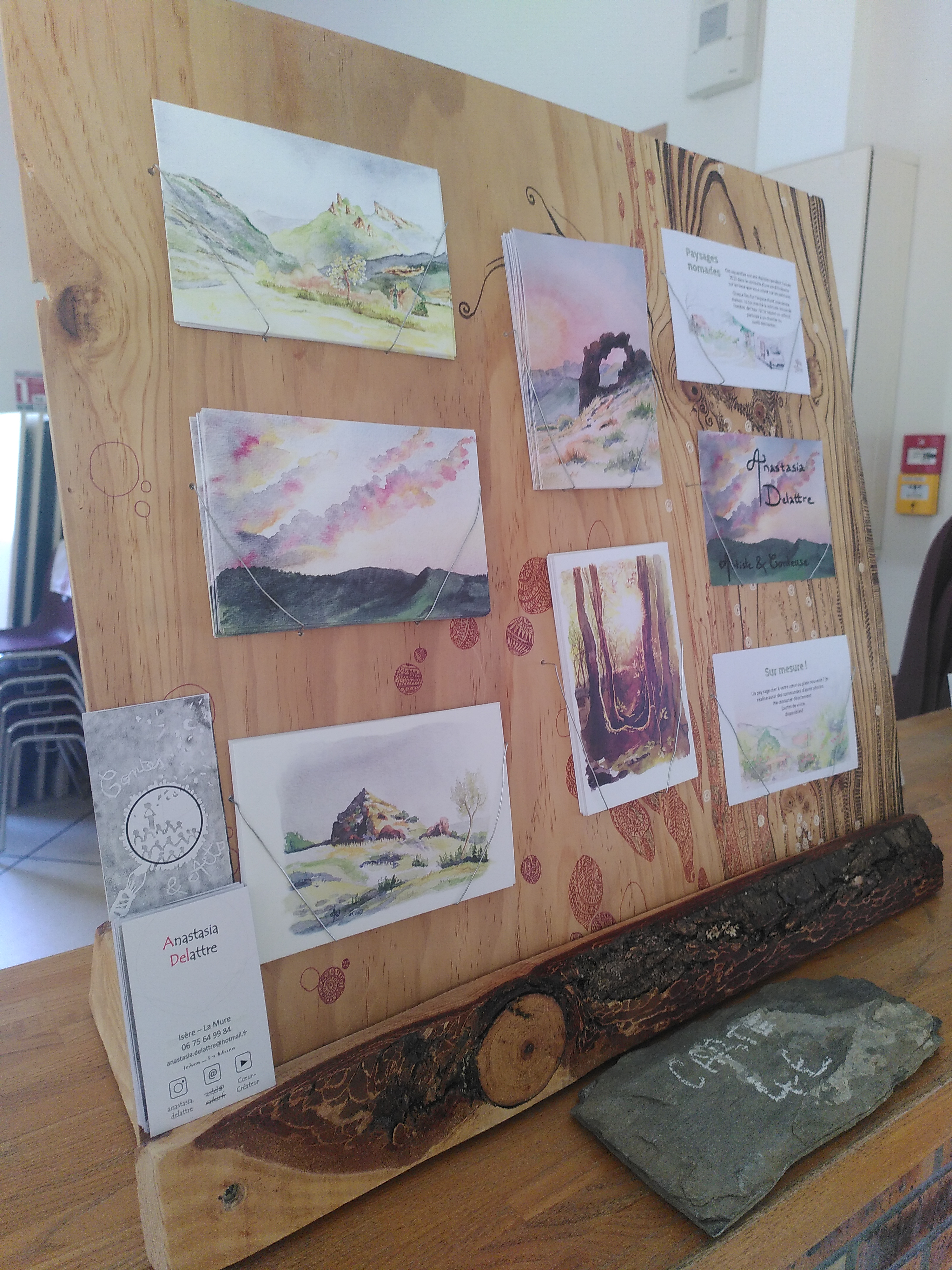 tableau de presentation des cartes postales